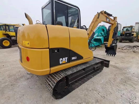 사용 된 CAT 305.5 306 0.31m3 버킷 용량 및 6000 KG 기계 무게가있는 발굴기