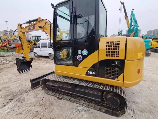 사용 된 CAT 305.5 306 0.31m3 버킷 용량 및 6000 KG 기계 무게가있는 발굴기