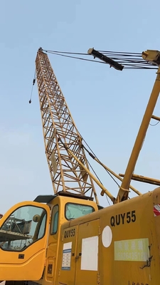 사용 된 XCMG 55T 80T QUY55 QUY50-II QUY80 크롤러 크레인 최대 들어올림 높이 50M